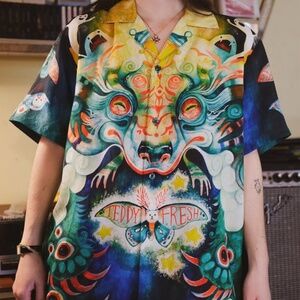 WONDERLAND SILK SHIRT Teddy Fresh Size M